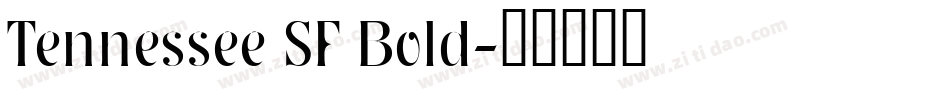 Tennessee SF Bold字体转换